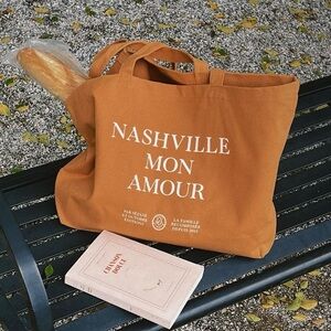 Sezane Nashville Mon Amour Cognac Tote Bag — NWOT